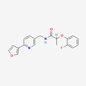 2-(2-fluorophenoxy)-N-((6-(furan-3-yl)pyridin-3-yl)methyl)propanamide