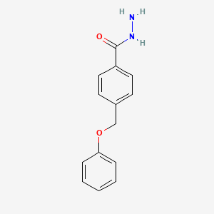 molecular formula C14H14N2O2 B2661273 4-(Phenoxymethyl)benzohydrazide CAS No. 377769-37-4
