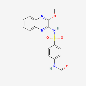 N-[4-[(3-methoxyquinoxalin-2-yl)sulfamoyl]phenyl]acetamide