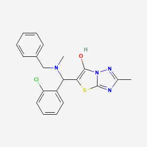 5-((Benzyl(methyl)amino)(2-chlorophenyl)methyl)-2-methylthiazolo[3,2-b][1,2,4]triazol-6-ol