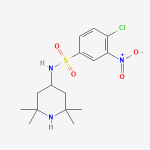 4-chloro-3-nitro-N-(2,2,6,6-tetramethylpiperidin-4-yl)benzenesulfonamide