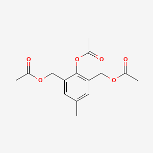 2-(Acetyloxy)-3-[(acetyloxy)methyl]-5-methylbenzyl acetate