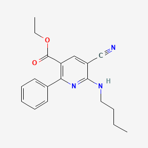 Ethyl 6-(butylamino)-5-cyano-2-phenylnicotinate