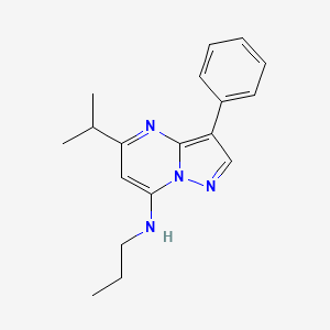 3-phenyl-5-(propan-2-yl)-N-propylpyrazolo[1,5-a]pyrimidin-7-amine