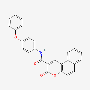 3-oxo-N-(4-phenoxyphenyl)-3H-benzo[f]chromene-2-carboxamide
