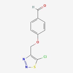 4-[(5-Chloro-1,2,3-thiadiazol-4-yl)methoxy]-benzenecarbaldehyde