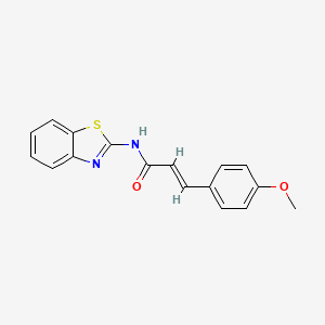(2E)-N-(1,3-benzothiazol-2-yl)-3-(4-methoxyphenyl)prop-2-enamide