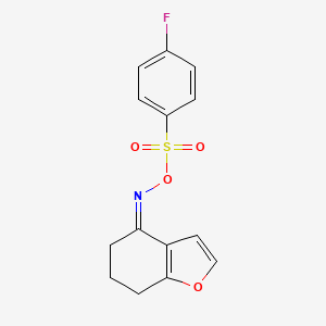 [(4Z)-4,5,6,7-tetrahydro-1-benzofuran-4-ylidene]amino 4-fluorobenzene-1-sulfonate