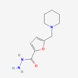 molecular formula C11H17N3O2 B2661365 5-(Piperidin-1-ylmethyl)-2-furohydrazide CAS No. 26095-11-4