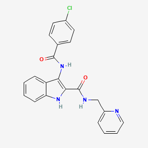 6-[4-(cyclohexylcarbonyl)piperazin-1-yl]-1,3-diisopropylpyrimidine-2,4(1H,3H)-dione
