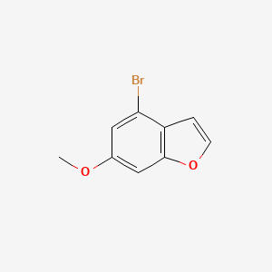 molecular formula C9H7BrO2 B2661385 4-Bromo-6-methoxy-1-benzofuran CAS No. 1427420-47-0