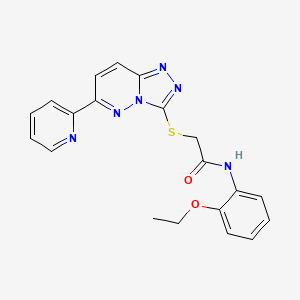 molecular formula C20H18N6O2S B2661408 N-(2-ethoxyphenyl)-2-((6-(pyridin-2-yl)-[1,2,4]triazolo[4,3-b]pyridazin-3-yl)thio)acetamide CAS No. 894054-15-0
