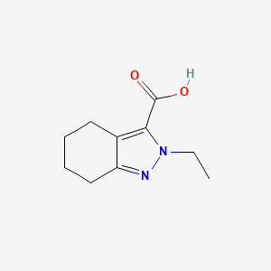 molecular formula C10H14N2O2 B2661440 2-Ethyl-4,5,6,7-tetrahydro-2H-indazole-3-carboxylic acid CAS No. 32275-62-0