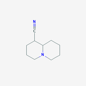 molecular formula C10H16N2 B2661445 octahydro-1H-quinolizine-1-carbonitrile, Mixture of diastereomers CAS No. 1478089-34-7