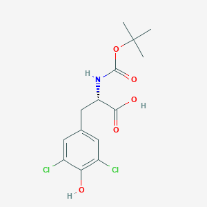 molecular formula C14H17Cl2NO5 B2661518 Boc-Tyr(3,5-Cl2)-OH CAS No. 123418-41-7