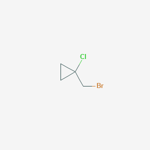B2661558 1-(Bromomethyl)-1-chlorocyclopropane CAS No. 1378809-51-8