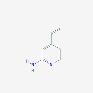 molecular formula C7H8N2 B026616 4-乙烯基吡啶-2-胺 CAS No. 102000-55-5