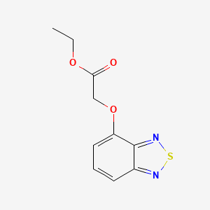 molecular formula C10H10N2O3S B2661644 ethyl 2-(benzo[c][1,2,5]thiadiazol-4-yloxy)acetate CAS No. 29122-97-2