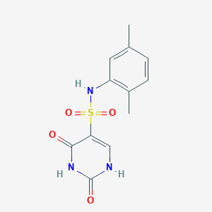 molecular formula C12H13N3O4S B2661647 N-(2,5-dimethylphenyl)-2-hydroxy-6-oxo-1,6-dihydropyrimidine-5-sulfonamide CAS No. 897622-82-1