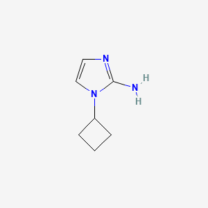 molecular formula C7H11N3 B2661658 1-Cyclobutyl-1H-imidazol-2-amine CAS No. 1691036-66-4