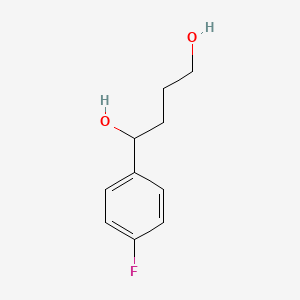 molecular formula C10H13FO2 B2661660 1-(4-Fluorophenyl)butane-1,4-diol CAS No. 1267310-14-4