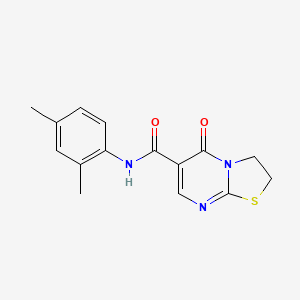 molecular formula C15H15N3O2S B2661714 N-(2,4-dimethylphenyl)-5-oxo-2H,3H,5H-[1,3]thiazolo[3,2-a]pyrimidine-6-carboxamide CAS No. 443329-58-6