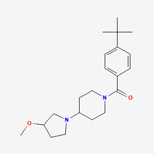 molecular formula C21H32N2O2 B2661718 1-(4-Tert-butylbenzoyl)-4-(3-methoxypyrrolidin-1-yl)piperidine CAS No. 2310100-23-1