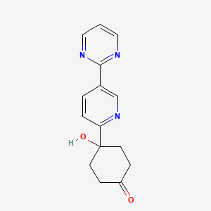 4-Hydroxy-4-[5-(2-pyrimidinyl)-2-pyridyl]cyclohexanone