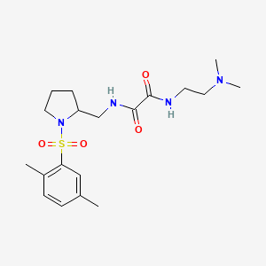 N1-(2-(dimethylamino)ethyl)-N2-((1-((2,5-dimethylphenyl)sulfonyl)pyrrolidin-2-yl)methyl)oxalamide
