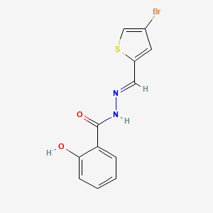 (E)-N'-((4-bromothiophen-2-yl)methylene)-2-hydroxybenzohydrazide