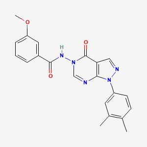 N-(1-(3,4-dimethylphenyl)-4-oxo-1H-pyrazolo[3,4-d]pyrimidin-5(4H)-yl)-3-methoxybenzamide