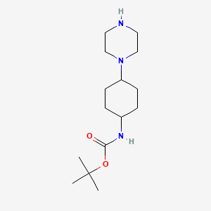 (1,4-Trans)-tert-butyl-4-(piperazin-1-yl)cyclohexyl)carbamate