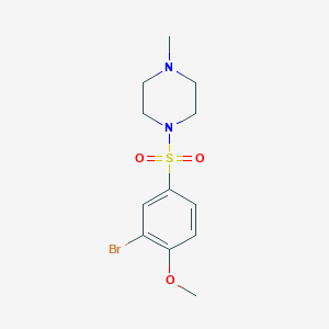 1-((3-Bromo-4-methoxyphenyl)sulfonyl)-4-methylpiperazine