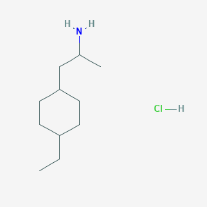 molecular formula C11H24ClN B2661815 1-(4-Ethylcyclohexyl)propan-2-amine;hydrochloride CAS No. 2287280-08-2