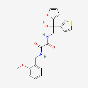 molecular formula C20H20N2O5S B2661890 N1-(2-(furan-2-yl)-2-hydroxy-2-(thiophen-3-yl)ethyl)-N2-(2-methoxybenzyl)oxalamide CAS No. 2034262-34-3