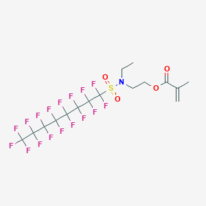 molecular formula C16H14F17NO4S B026619 2-(Ethyl((heptadecafluorooctyl)sulfonyl)amino)ethyl methacrylate CAS No. 376-14-7