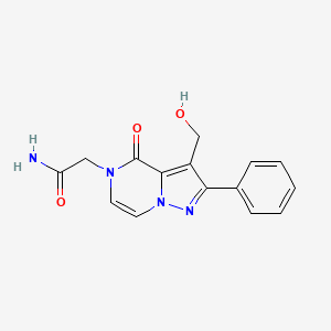 2-[3-(hydroxymethyl)-4-oxo-2-phenylpyrazolo[1,5-a]pyrazin-5(4H)-yl]acetamide