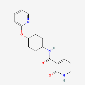 2-oxo-N-((1r,4r)-4-(pyridin-2-yloxy)cyclohexyl)-1,2-dihydropyridine-3-carboxamide