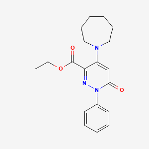 Ethyl 4-(azepan-1-yl)-6-oxo-1-phenyl-1,6-dihydropyridazine-3-carboxylate