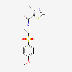 (2,4-Dimethylthiazol-5-yl)(3-((4-methoxyphenyl)sulfonyl)azetidin-1-yl)methanone