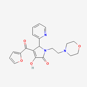 4-(furan-2-carbonyl)-3-hydroxy-1-(2-morpholinoethyl)-5-(pyridin-2-yl)-1H-pyrrol-2(5H)-one