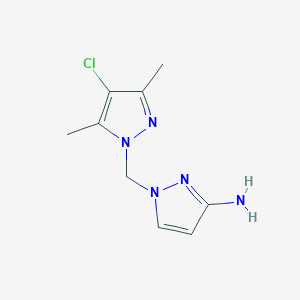 1-((4-Chloro-3,5-dimethyl-1H-pyrazol-1-yl)methyl)-1H-pyrazol-3-amine