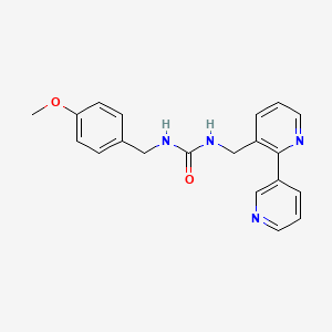1-([2,3'-Bipyridin]-3-ylmethyl)-3-(4-methoxybenzyl)urea