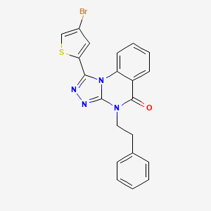 1-(4-bromothiophen-2-yl)-4-phenethyl-[1,2,4]triazolo[4,3-a]quinazolin-5(4H)-one
