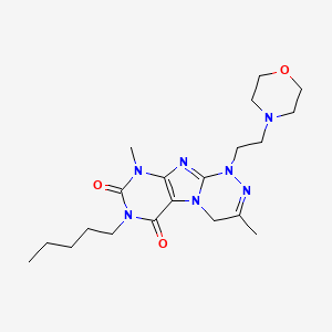 3,9-Dimethyl-1-(2-morpholin-4-ylethyl)-7-pentyl-4H-purino[8,7-c][1,2,4]triazine-6,8-dione