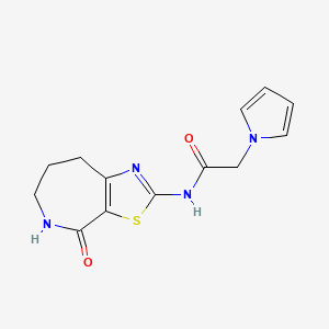 N-(4-oxo-5,6,7,8-tetrahydro-4H-thiazolo[5,4-c]azepin-2-yl)-2-(1H-pyrrol-1-yl)acetamide