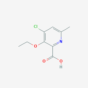 4-Chloro-3-(ethyloxy)-6-methyl-2-pyridinecarboxylic acid