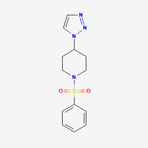 1-(phenylsulfonyl)-4-(1H-1,2,3-triazol-1-yl)piperidine