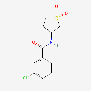 3-chloro-N-(1,1-dioxidotetrahydrothiophen-3-yl)benzamide