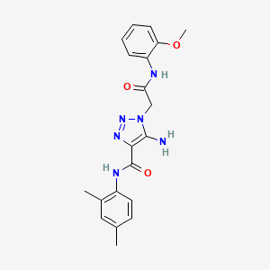 5-amino-N-(2,4-dimethylphenyl)-1-{2-[(2-methoxyphenyl)amino]-2-oxoethyl}-1H-1,2,3-triazole-4-carboxamide